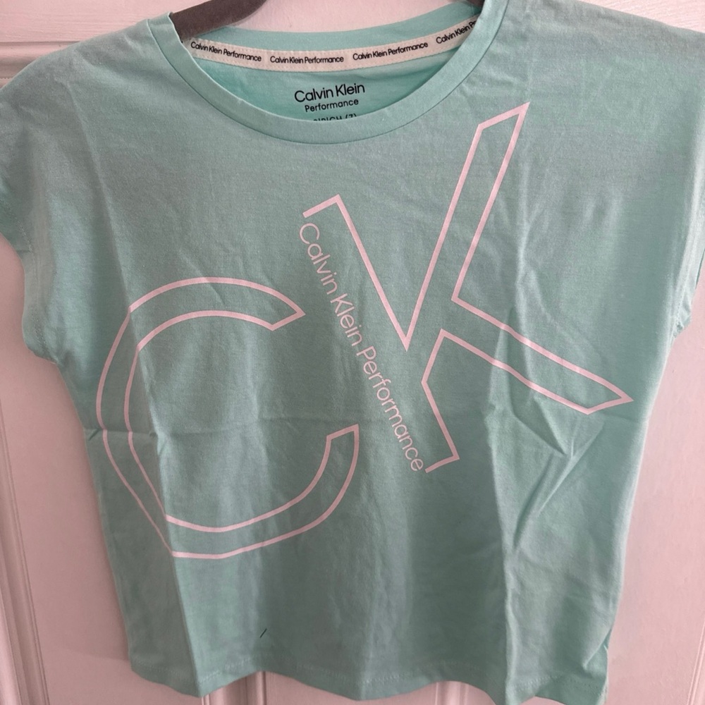 Calvin Klein Performance Kids Aqua Graphic Tee